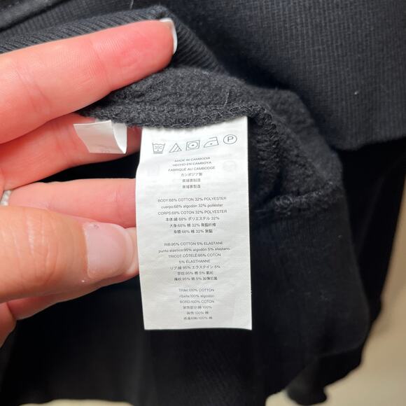 Michael Kors Men's Half Zip Pullover Fleece Sweatshirt Gray Black Size X-Large - Picture 5 of 6